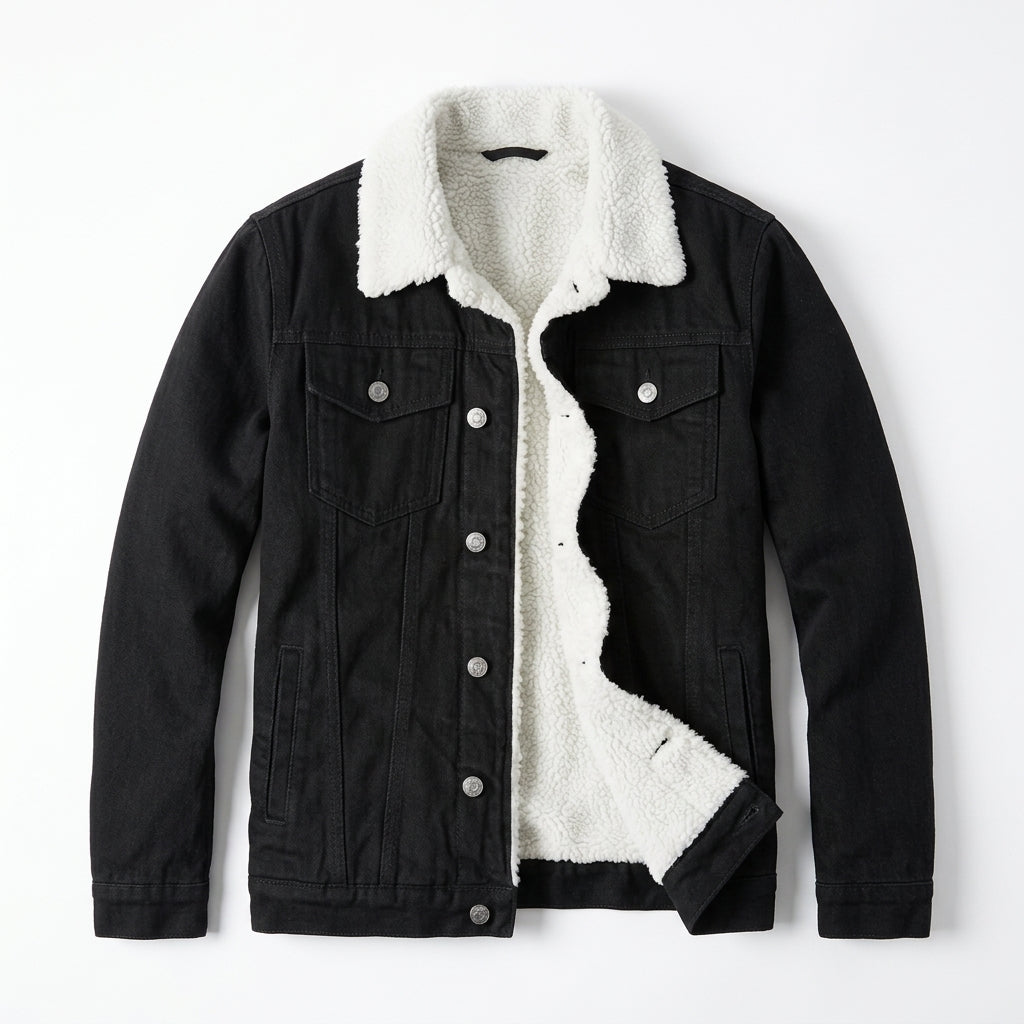 George | Rugged Fleece-Lined Trucker Jacket with Winter Warmth