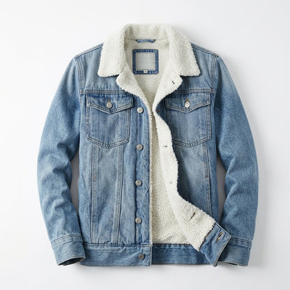 George | Rugged Fleece-Lined Trucker Jacket with Winter Warmth
