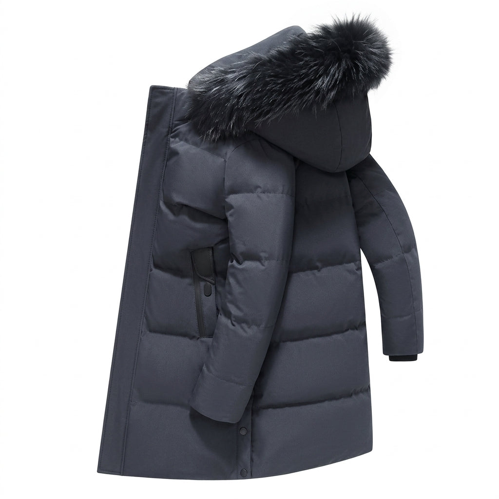 Men's Long Winter Puffer Parka
