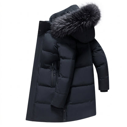 Men's Long Winter Puffer Parka