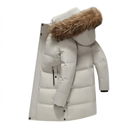 Men's Long Winter Puffer Parka