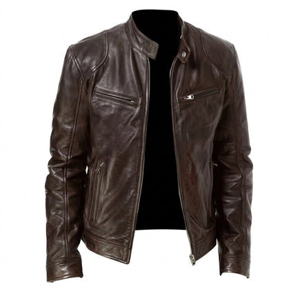 Classic Men's Everyday Leather Jacket