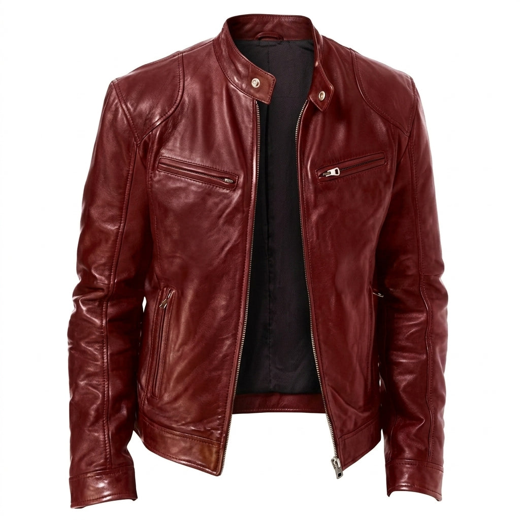 Classic Men's Everyday Leather Jacket