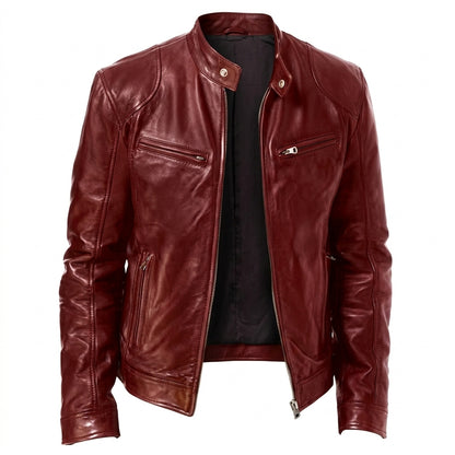 Classic Men's Everyday Leather Jacket