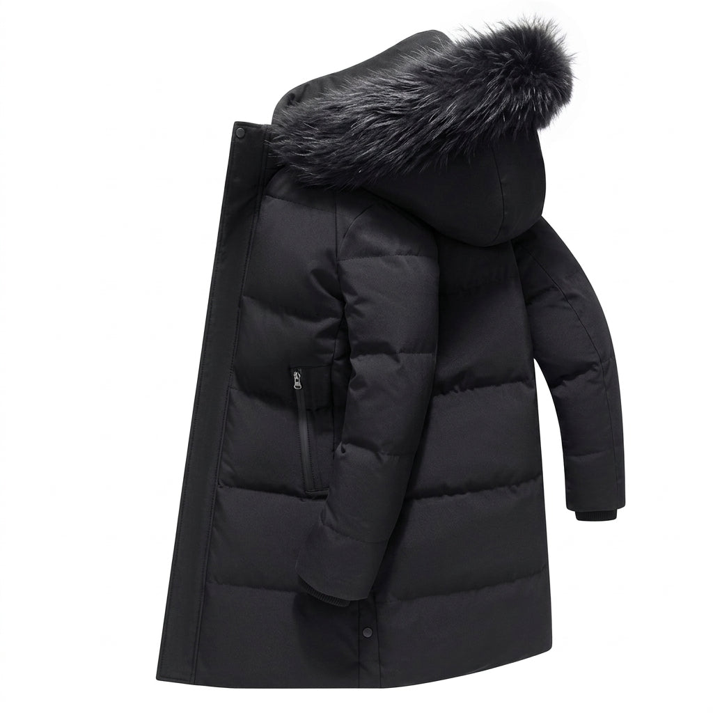 Men's Long Winter Puffer Parka