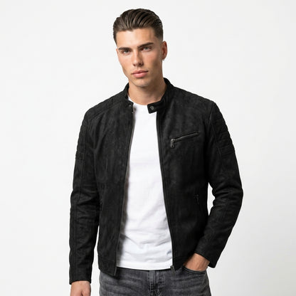 Men's Vintage Leather Jacket for Winter