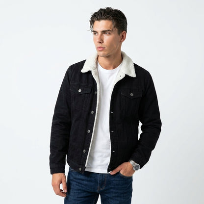 George | Rugged Fleece-Lined Trucker Jacket with Winter Warmth